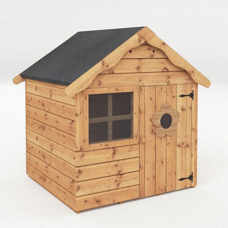 Homebase Garden Buildings | Mercia 4 X 4Ft Snug Wooden Playhouse - Installation Included