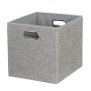 Homebase Cube Storage | Clever Cube Fabric Insert - Woven Silver