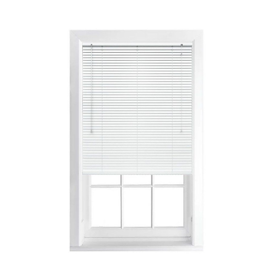 Homebase Storage & Home Deals | White 25Mm Pvc Venetian Blind - 60X152Cm