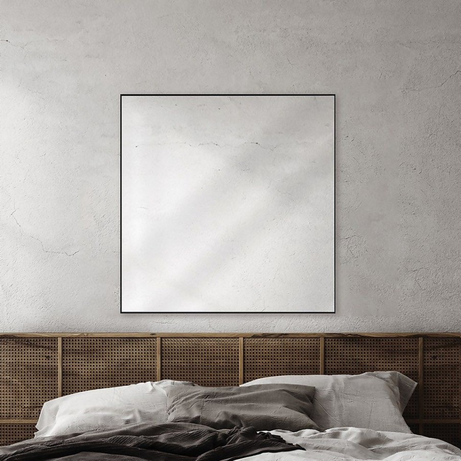 Homebase Mirrors | Black Square Mirror - 55Cm