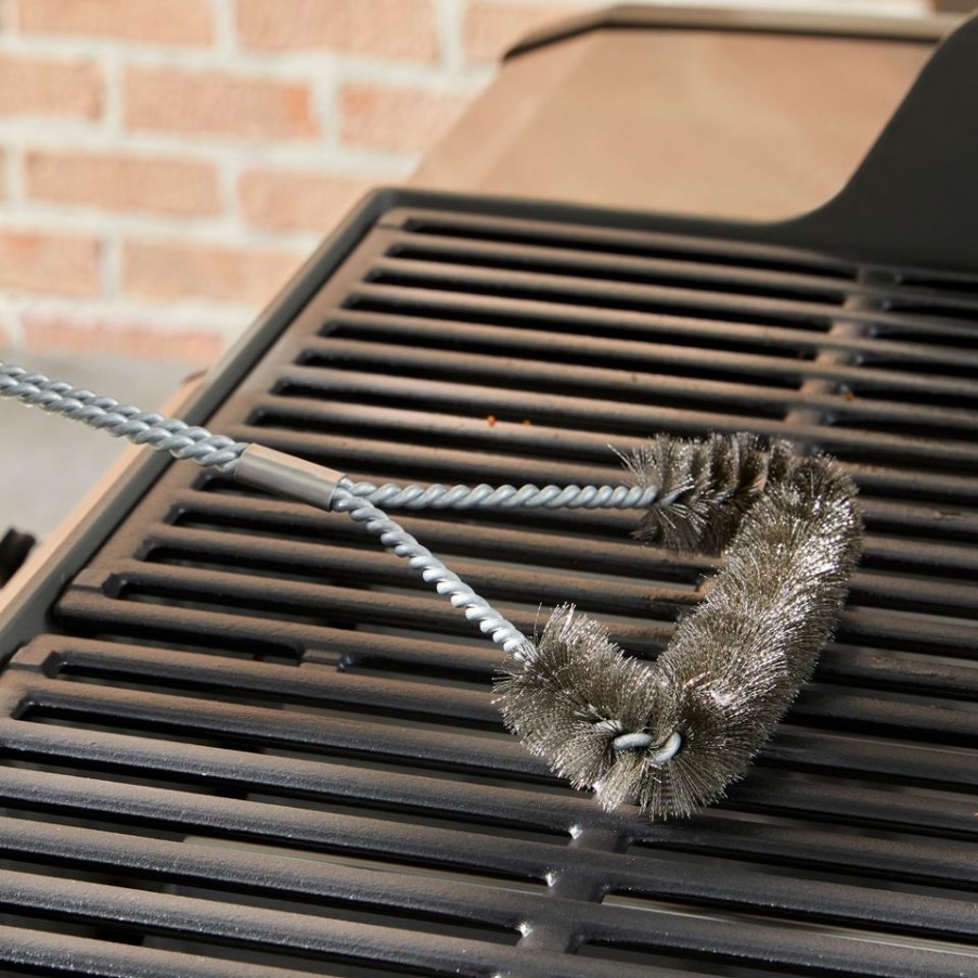 Homebase Bbq Accessories | Weber Bbq 46Cm Three-Sided Grill Brush