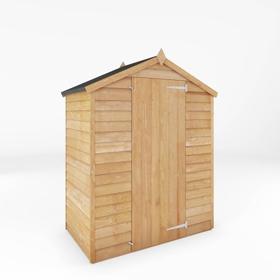 Homebase Garden Sheds | Mercia 5X3Ft Overlap Apex Windowless Wooden Shed