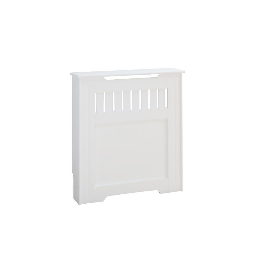 Homebase Hallway Furniture | Lloyd Pascal Radiator Cover With Shaker Style In White - Mini