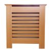 Homebase Hallway Furniture | Radiator Cover With Horizontal Slatted Design In Oak - Mini