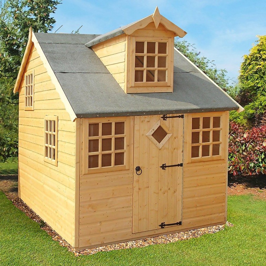 Homebase Garden Buildings | Shire 5 X 7Ft Cottage Kids Wooden Playhouse