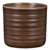 Homebase Plant Pots | Scheurich Ripple Brown Indoor Pot - 20Cm