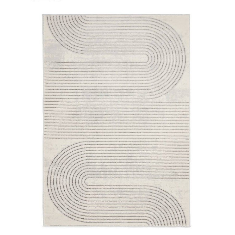 Homebase Rugs | Milan Rug - Silver - 80X150Cm