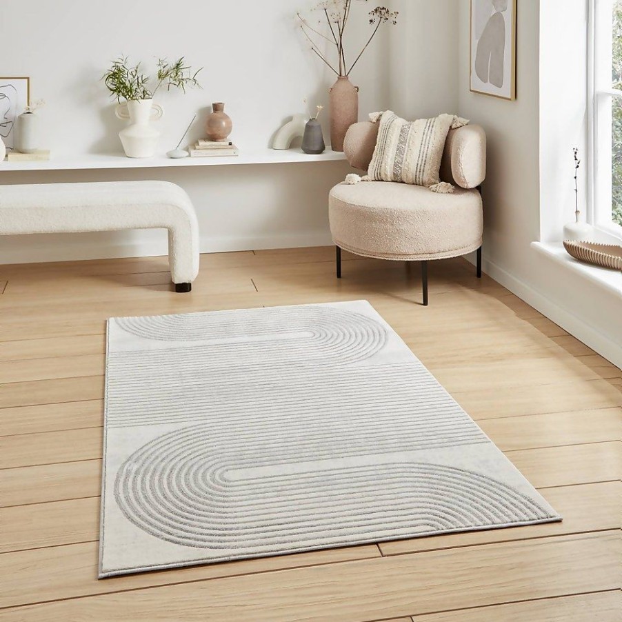 Homebase Rugs | Milan Rug - Silver - 80X150Cm