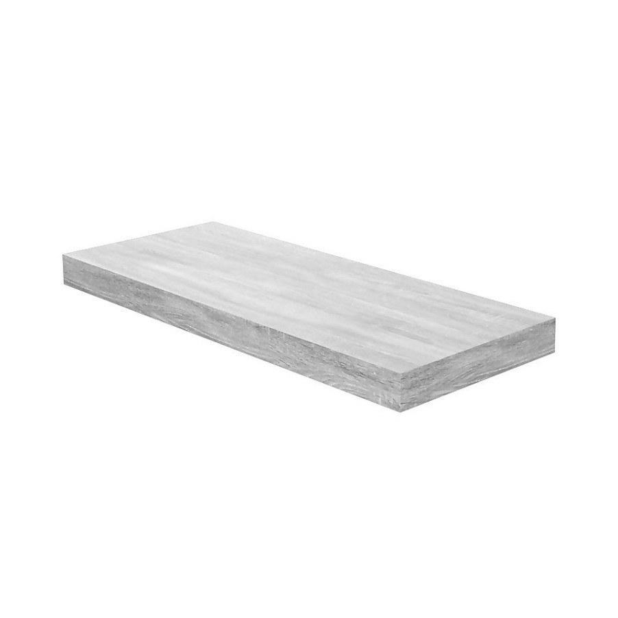 Homebase Storage & Home Deals | Floating Shelf - Grey Oak - 600 X 240 X 38Mm