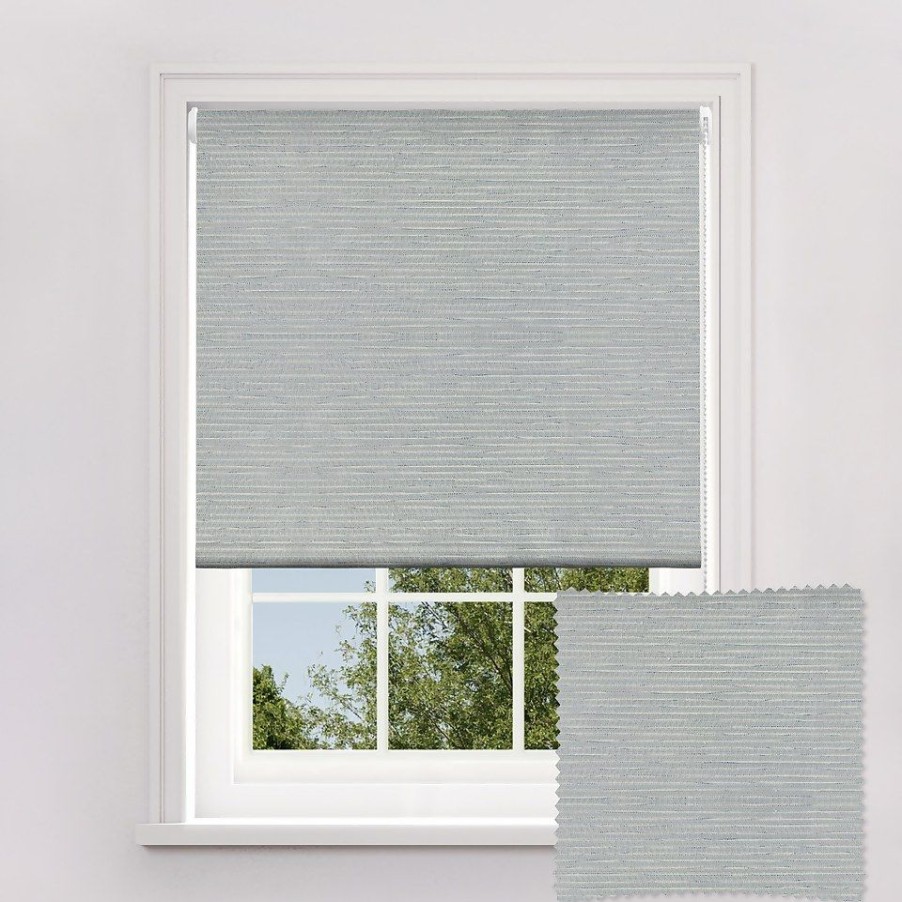 Homebase Storage & Home Deals | Textured Stripe Grey Blackout Roller Blind - 180Cm