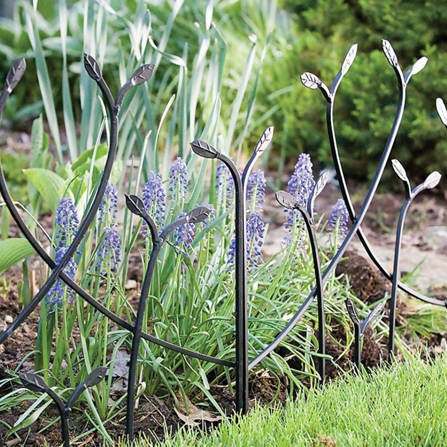 Homebase Lawn & Garden Edging | Forged Garden Border Edge With Leaves