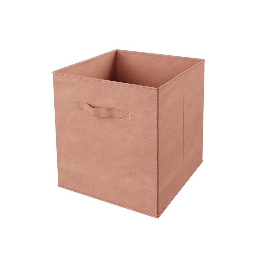 Homebase Cube Storage | Living Elements Compact Cube Fabric Insert - Blush Pink