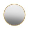 Homebase Mirrors | Saska Round Wall Mirror - Gold - 80Cm