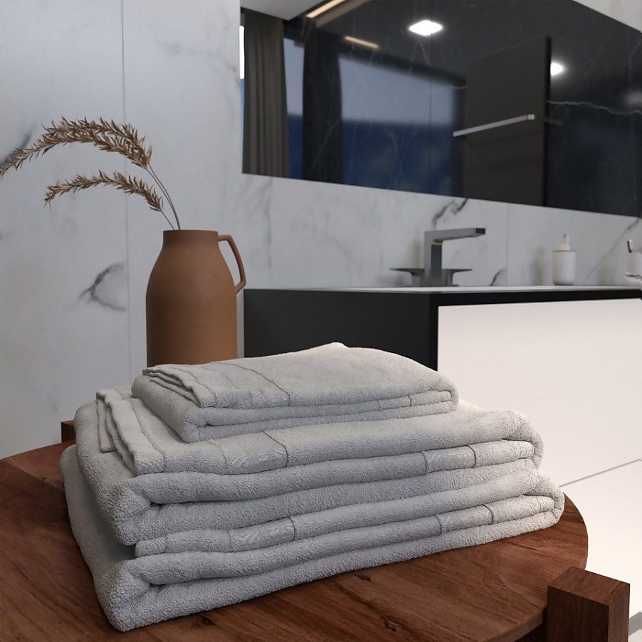 Homebase Bath Towels & Mats | Homebase Edit Bath Sheet - Grey - 90X150Cm