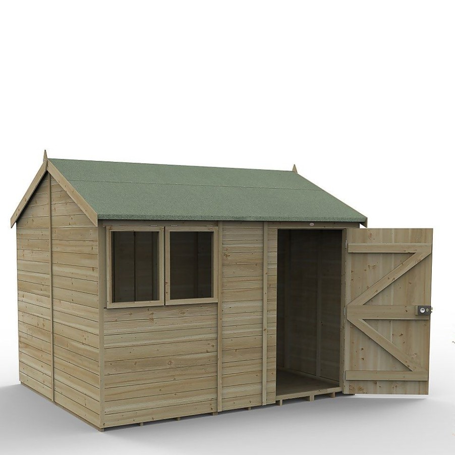 Homebase Garden Sheds | Timberdale 10X8Reverse Apex Shed (Home Delivery)