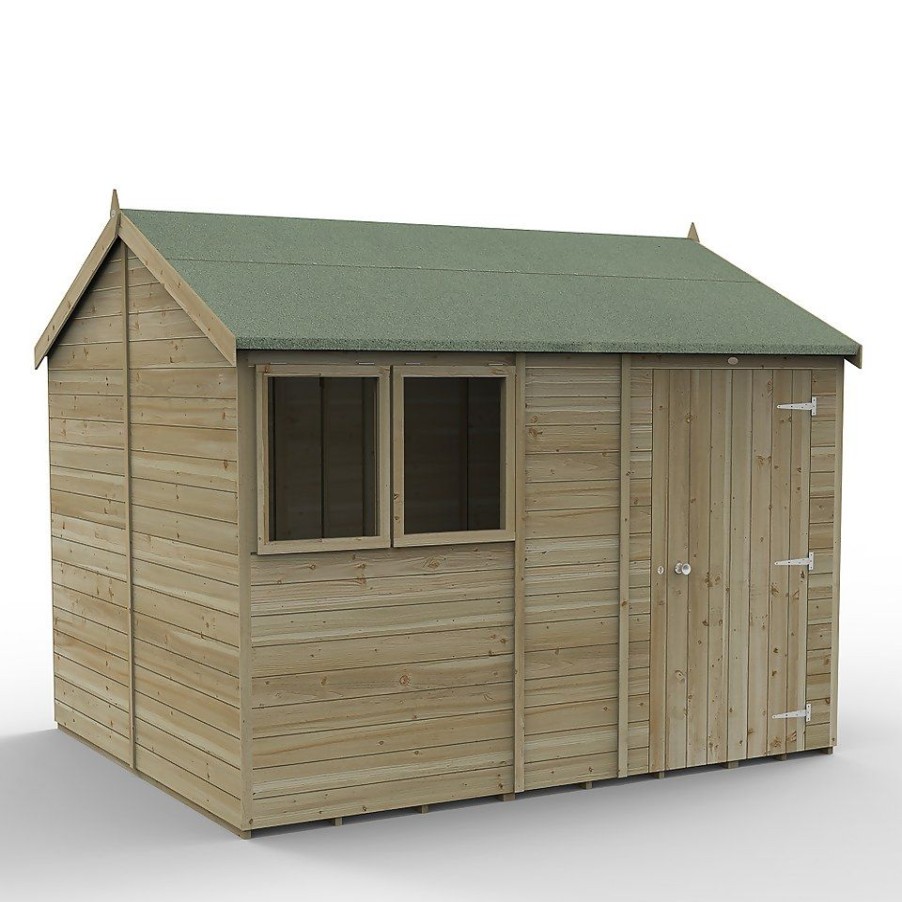 Homebase Garden Sheds | Timberdale 10X8Reverse Apex Shed (Home Delivery)