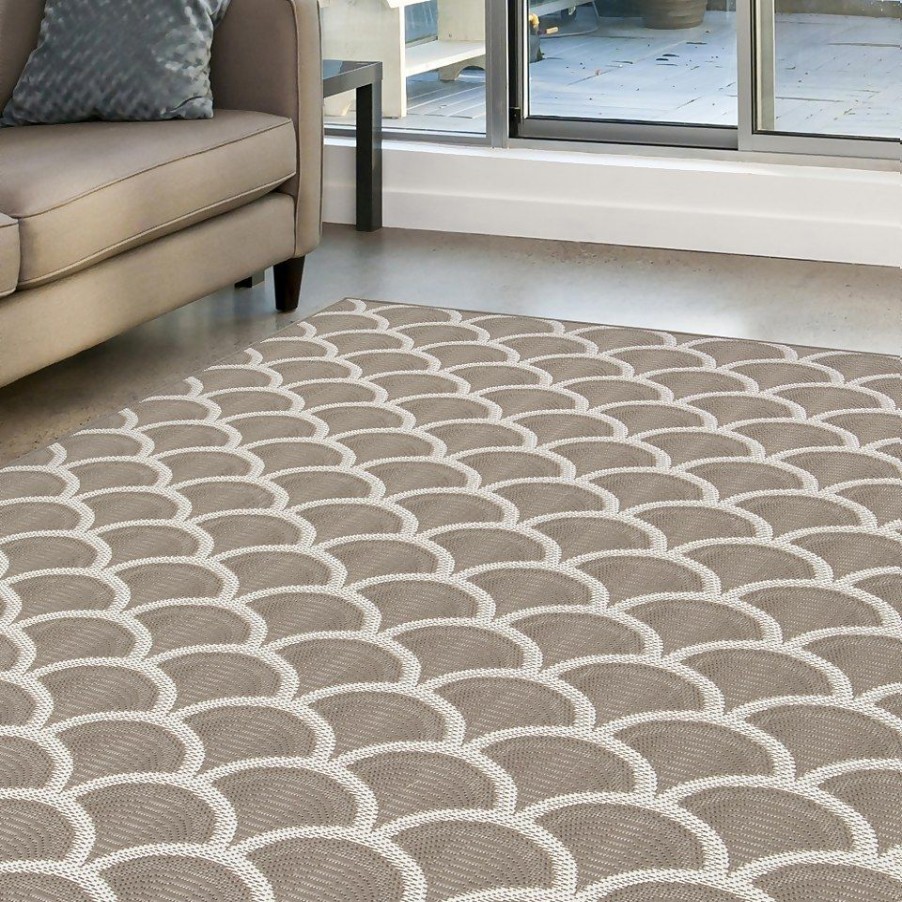 Homebase Rugs | Relay Recycled Indoor/Outdoor Rug - Dark Natural - 120X170Cm