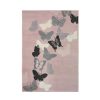 Homebase Rugs | Butterfly Rug - Grey & Blush -160X230Cm