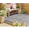 Homebase Paving Stones & Slabs | Stylish Stone Chantry Paving Patio Kit Graphite 5.76 Sqm