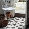 Homebase Outdoor Garden Tiles | Country Living Starry Skies White Light Porcelain Floor & Wall Tile 450 X 450Mm - 1.42 Sqm Pack