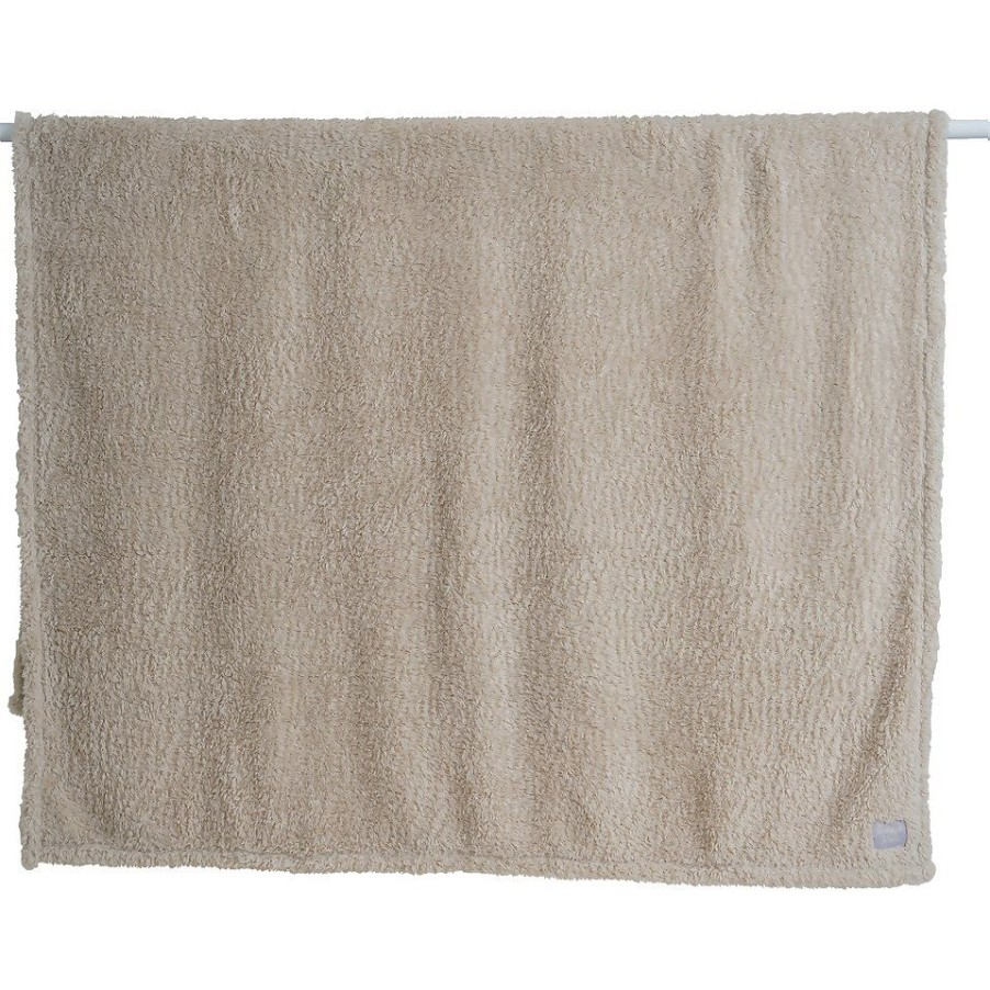 Homebase Bedspreads And Throws | Snuggle Fleece Throw - 130X180Cm - Natural