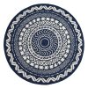 Homebase Rugs | County Circle Indoor/Outdoor Rug - Navy - 133Cm