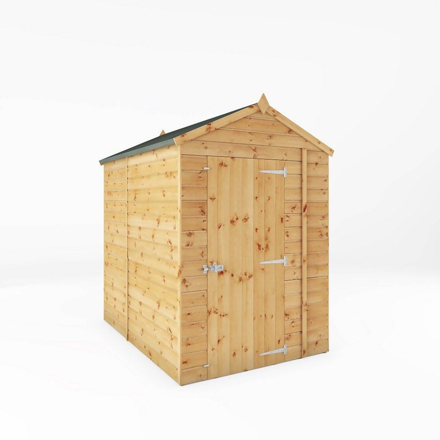 Homebase Garden Sheds | Mercia 7Ft X 5Ft Premium Windowless Shiplap Apex Shed - Including Installation