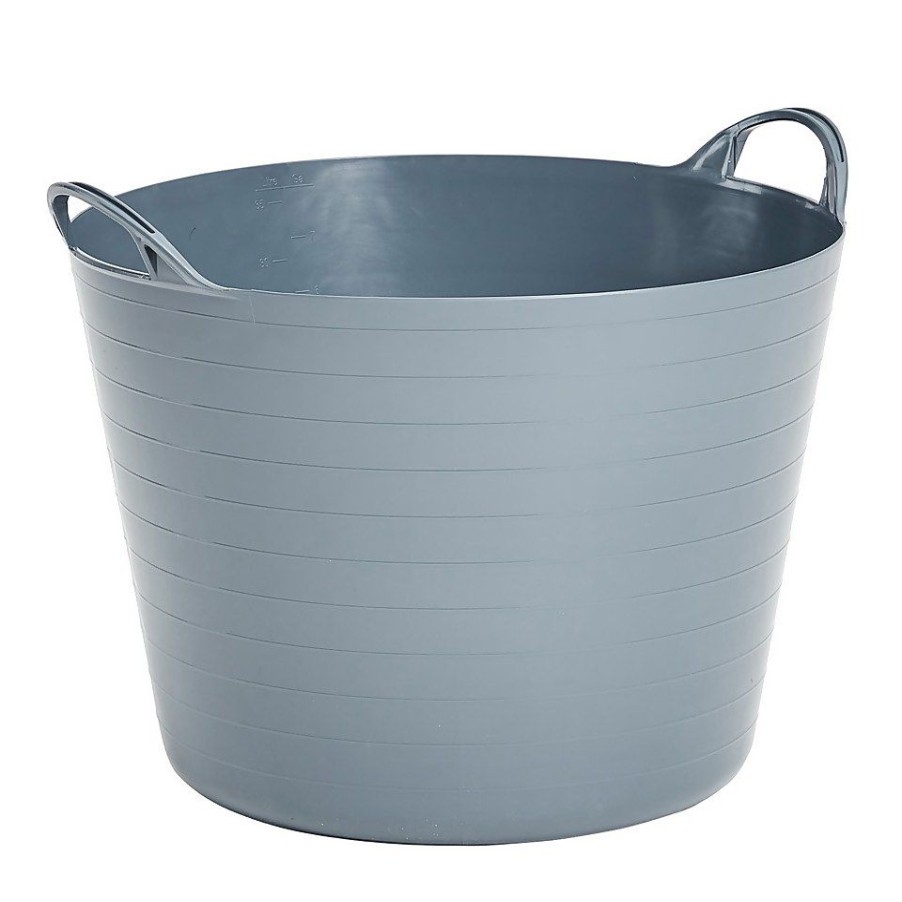 Homebase Storage Containers | Strata Tuff Tub - 40L - Storm Grey