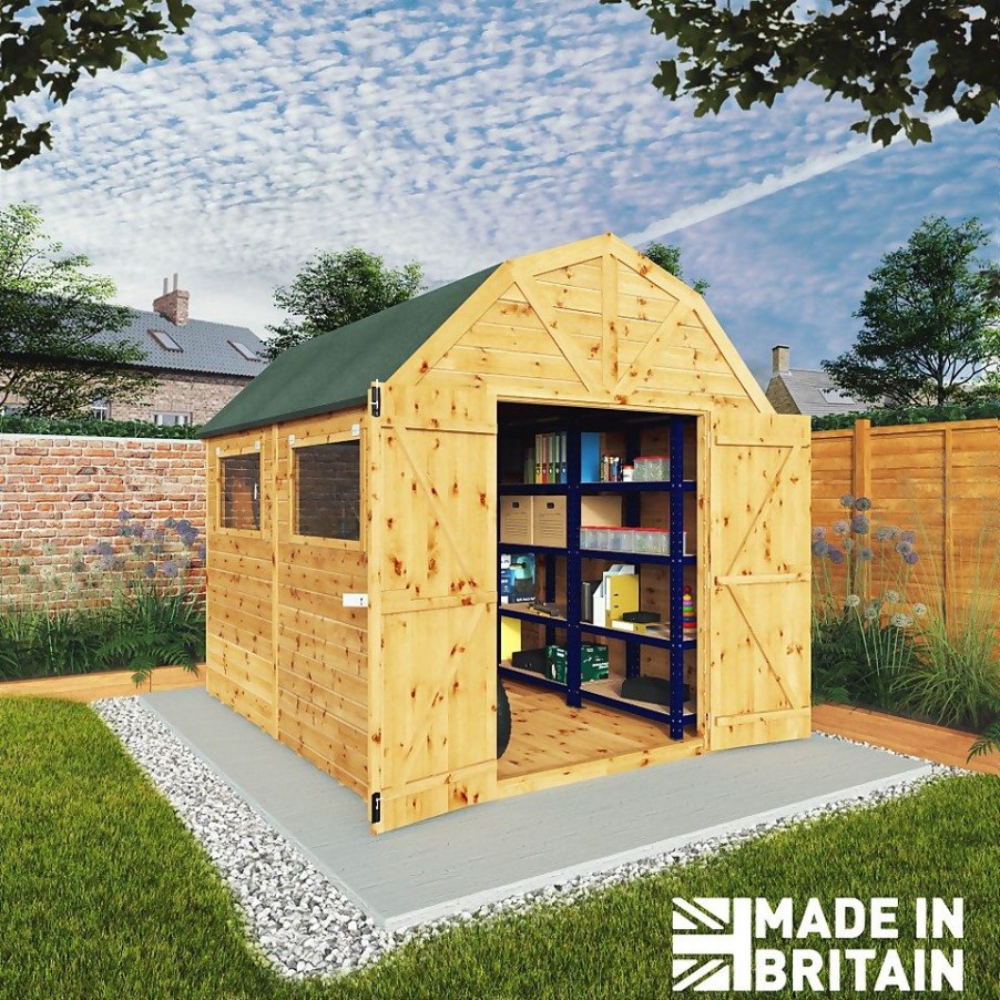 Homebase Garden Sheds | Mercia 10Ft X 8Ft Premium Shiplap Barn Shed - Including Installation