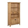 Homebase Office Furniture | Hocombe Display Bookcase - Oak