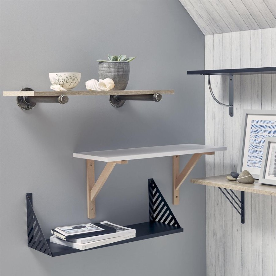 Homebase Shelving Brackets | Swing Bracket - Chrome