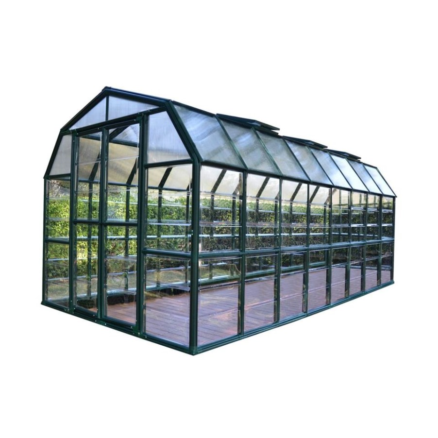 Homebase Greenhouses | Palram 8 X 16Ft Canopia Grand Gardener Greenhouse - Green