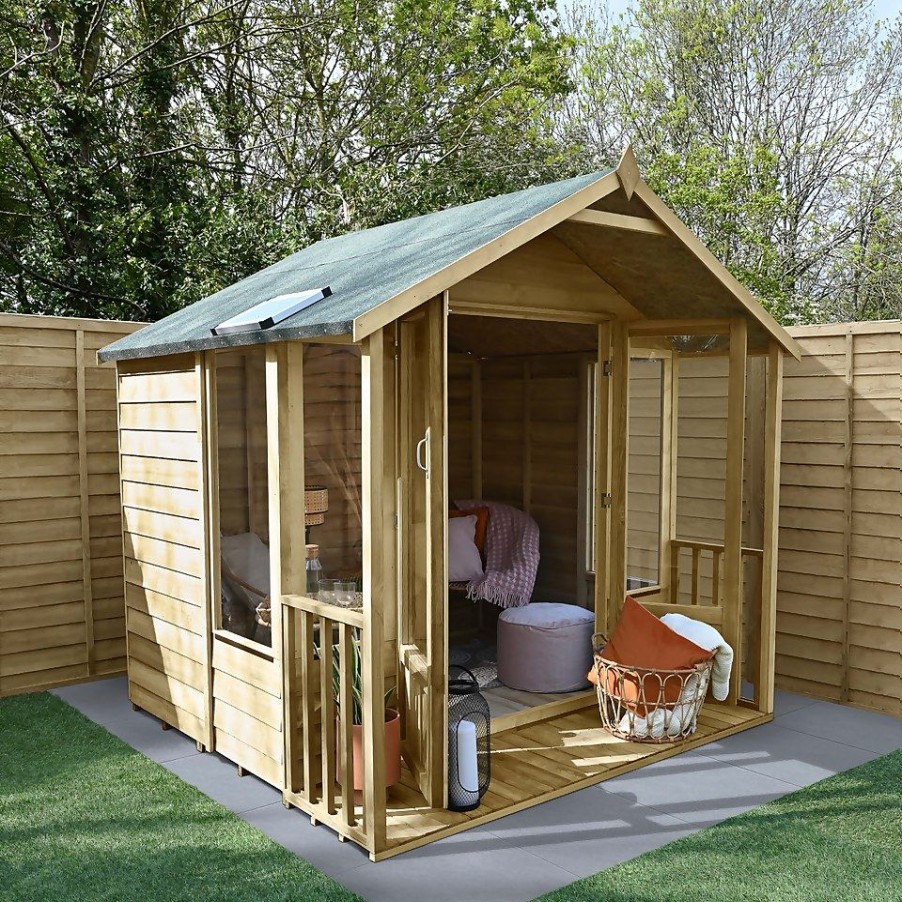 Homebase Garden Buildings | Oakley Overlapapex Summerhouse 8X8 (Installed)