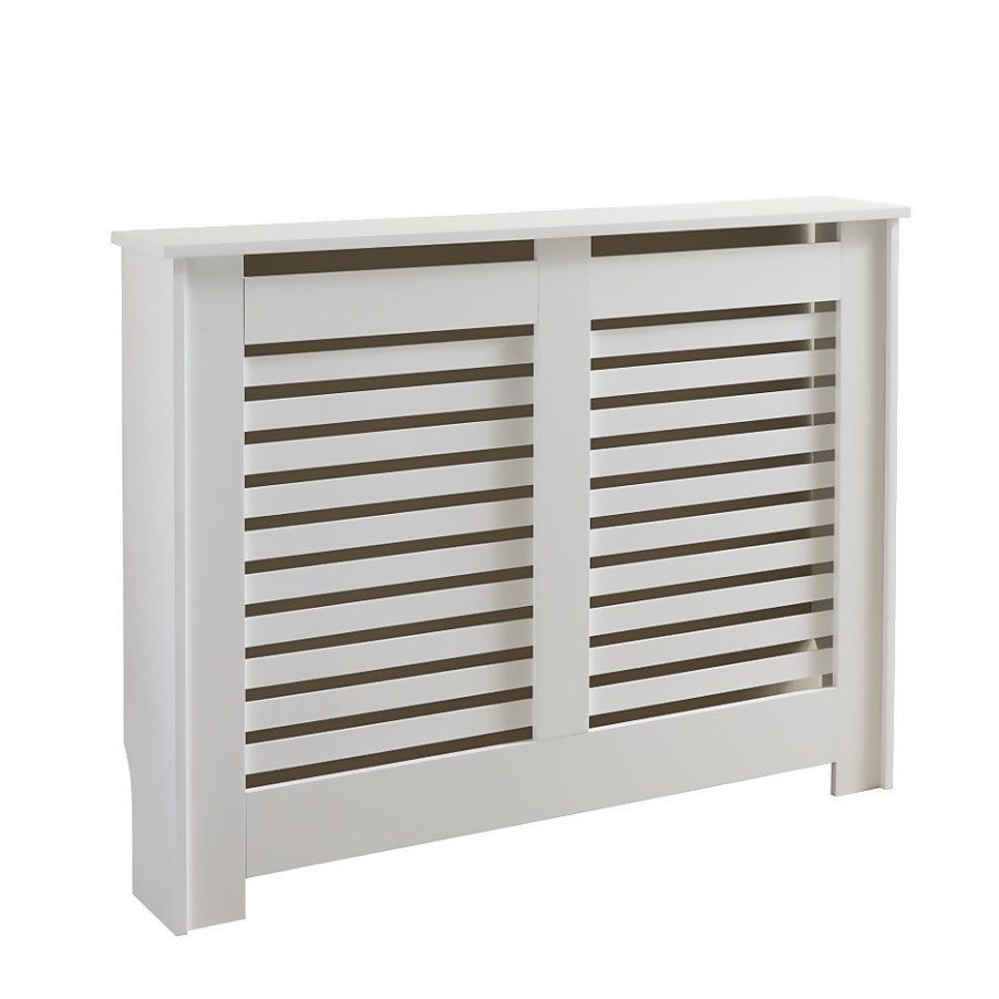 Homebase Hallway Furniture | Lloyd Pascal Radiator Cover With Contemporary Style In White - Medium