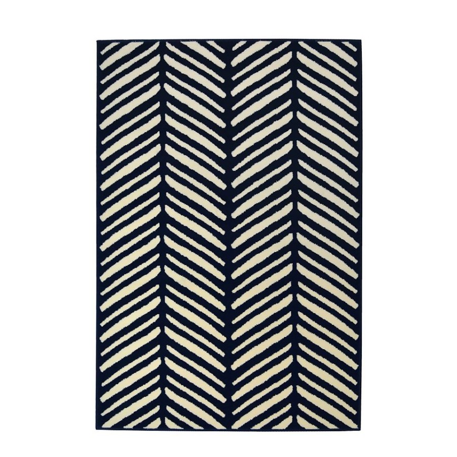 Homebase Rugs | Herringbone Rug - Navy - 160X230Cm