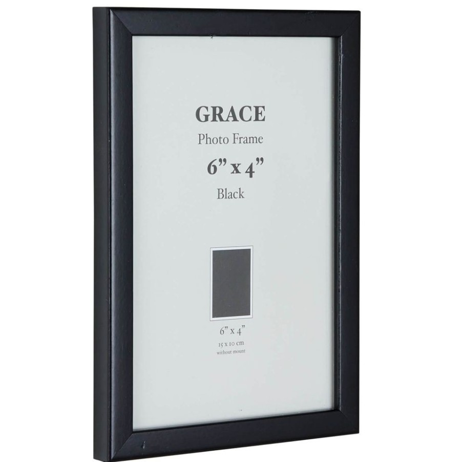 Homebase Photo Frames | Grace Picture Frame 6 X 4 - Black