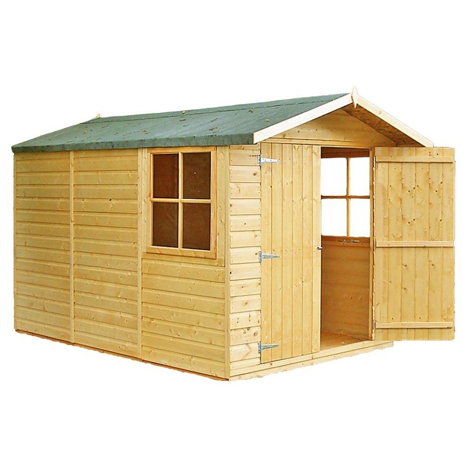 Homebase Garden Sheds | Shire 7 X 10Ft Guernsey Double Door Garden Shed - Including Installation