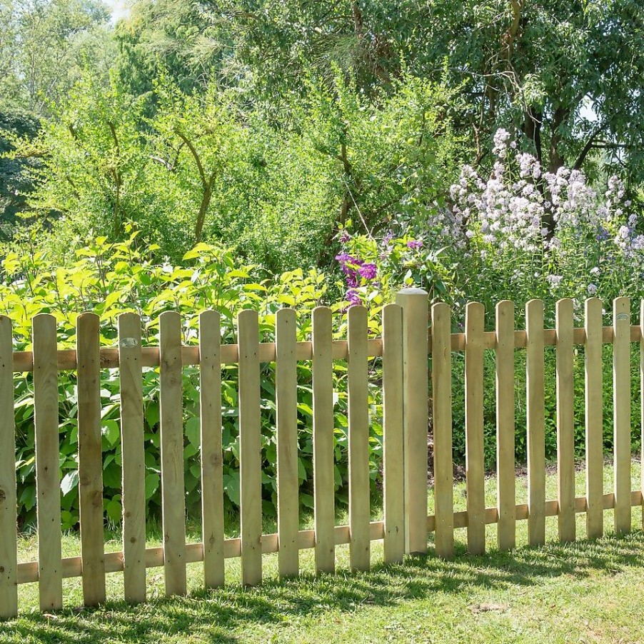 Homebase Garden Fencing | 6Ft X 3Ft (1.8M X 0.9M) Pressure Treated Heavy Duty Pale Fence Panel - Pack Of 4 (Home Delivery)