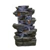 Homebase Water Features | Stylish Fountain Hinoki Springs Water Feature With Leds