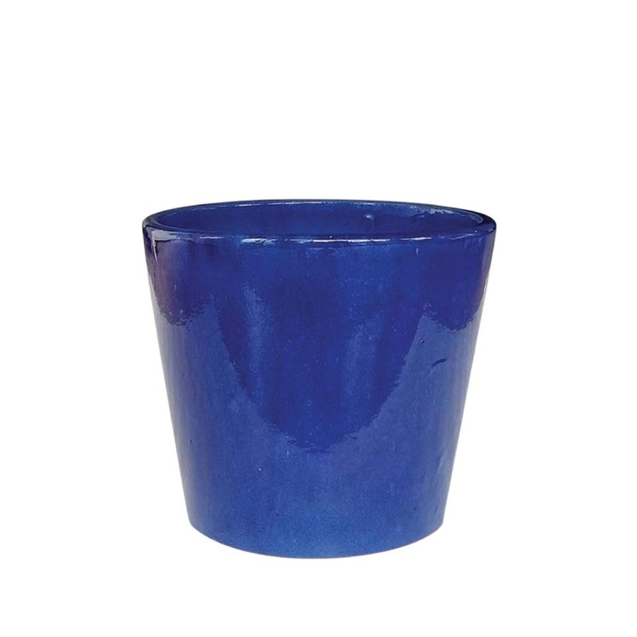 Homebase Plant Pots | Aston Glazed Cone Planter 38Cm