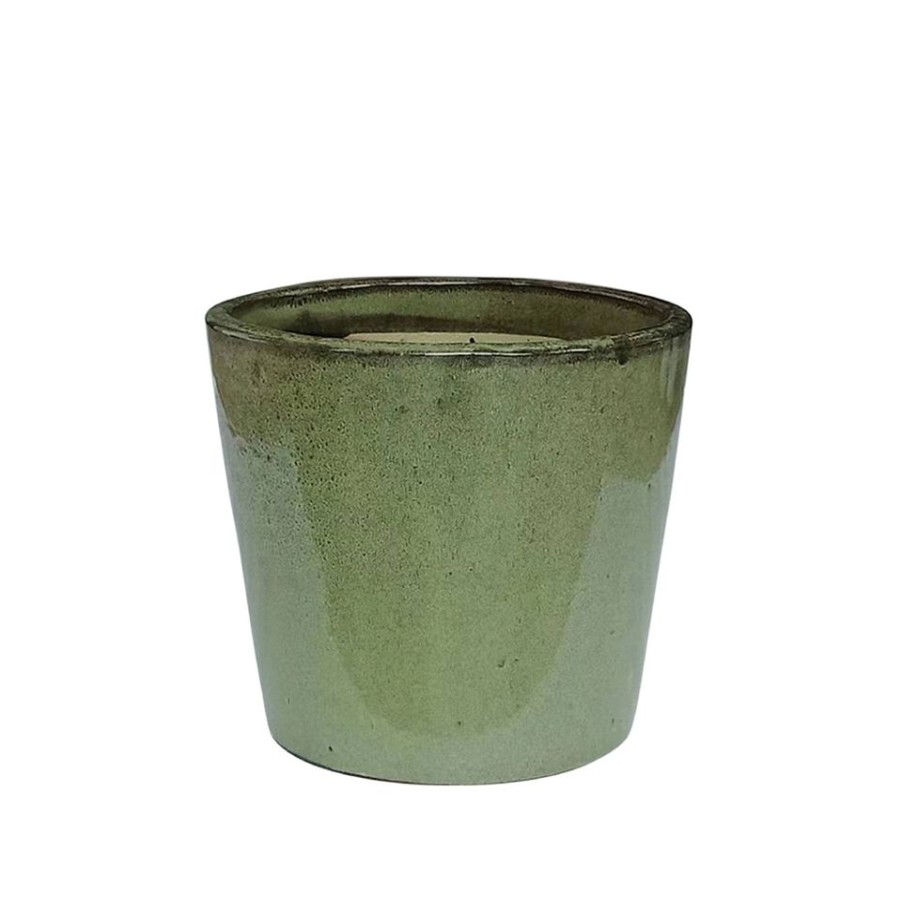 Homebase Plant Pots | Aston Glazed Cone Planter 38Cm