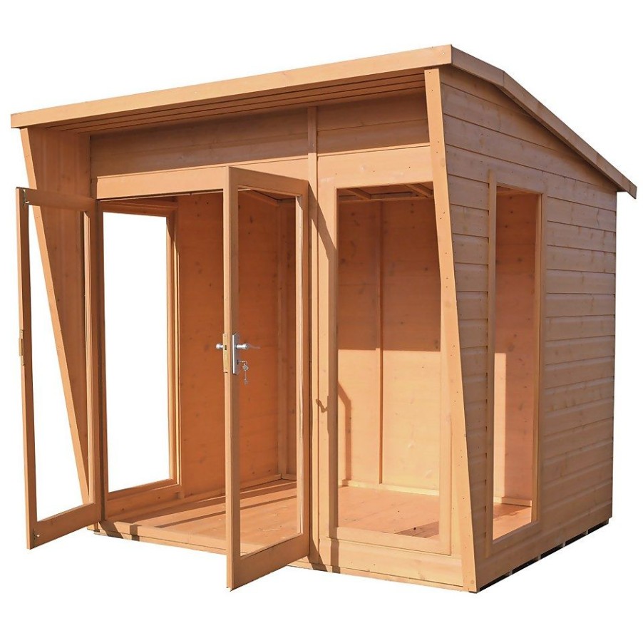 Homebase Garden Buildings | Shire 8 X 8Ft Highclere Double Door Summerhouse