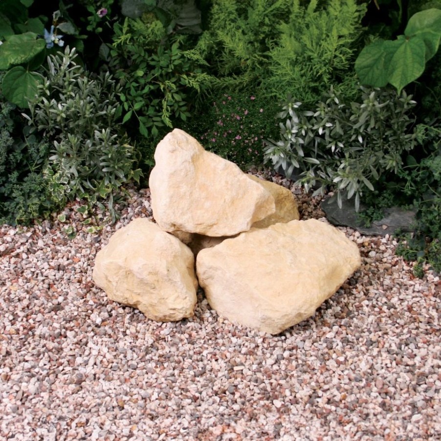 Homebase Decorative Stone, Gravel & Chippings | Stylish Stone Cotswold Rockery - 1 Piece