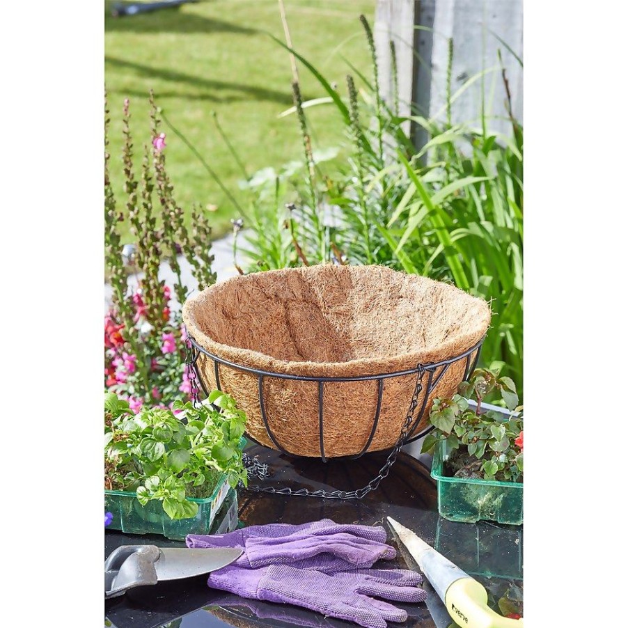 Homebase Hanging Baskets | Coco Basket Liner 35 Cm