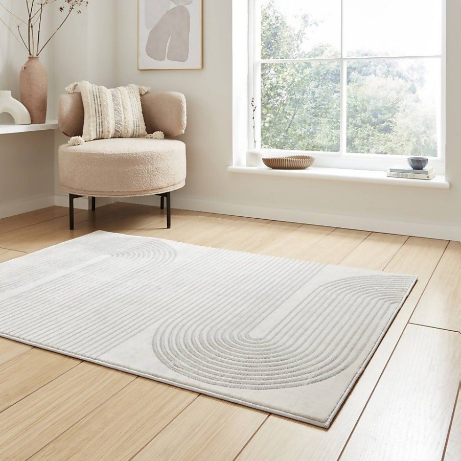 Homebase Rugs | Milan Rug - Silver - 120X170Cm