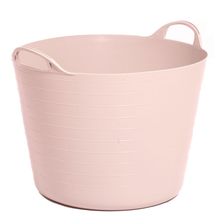 Homebase Storage Containers | Strata Tuff Tub - 14L - Blush Pink