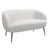 Homebase Sofas And Sofa Beds | Tori Boucle Tub Sofa - White