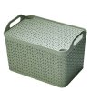 Homebase Storage & Home Deals | Large Urban Storage Basket With Lid - Green