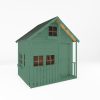 Homebase Garden Buildings | Country Living 7Ft X 5Ft Premium Sandon Double Storey Playhouse With Veranda Painted + Installation - Aurora Green