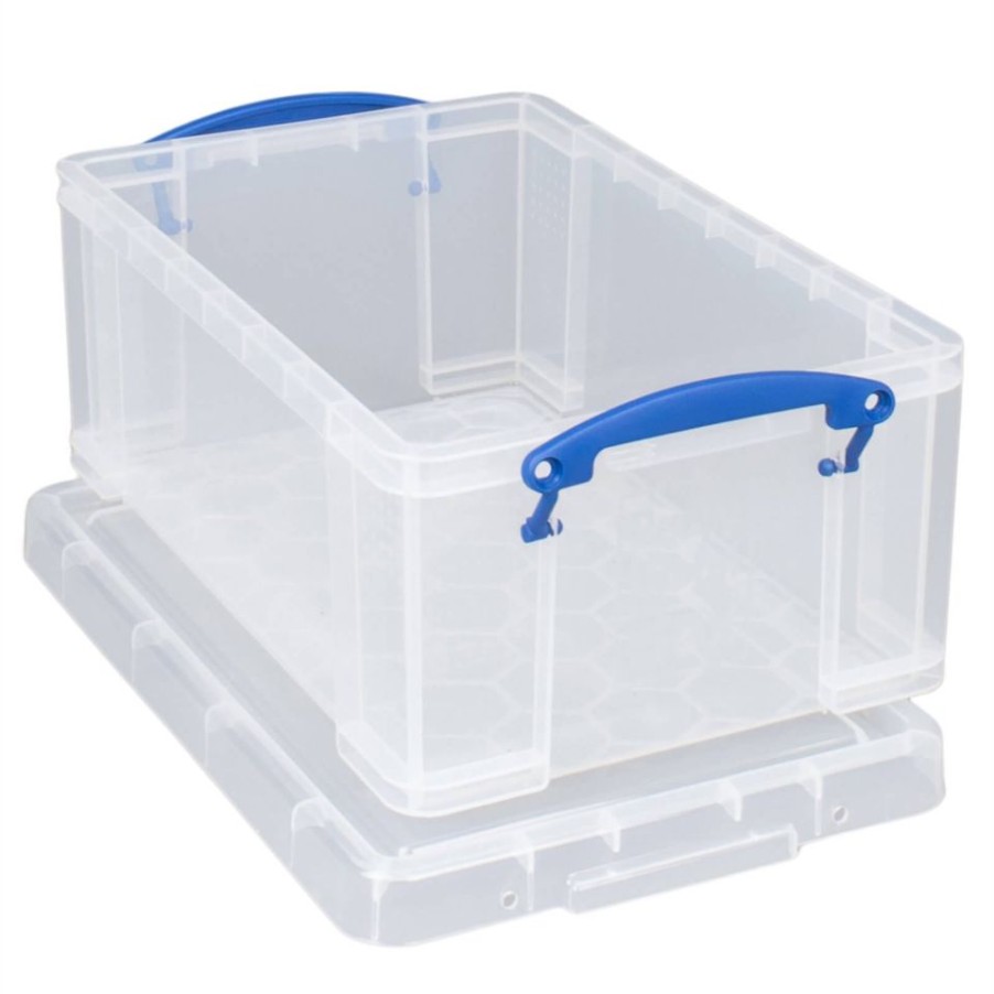 Homebase Storage Containers | Really Useful Storage Box - Clear - 9L